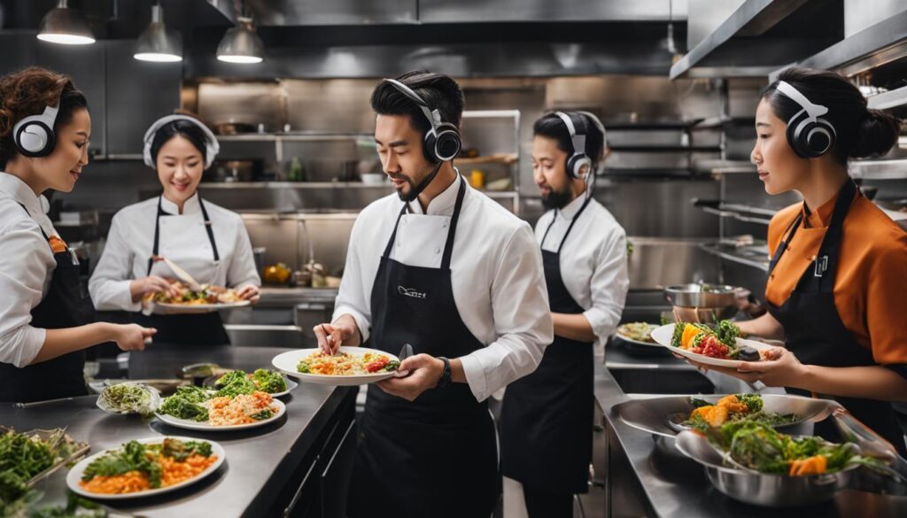 AR training for restaurant staff