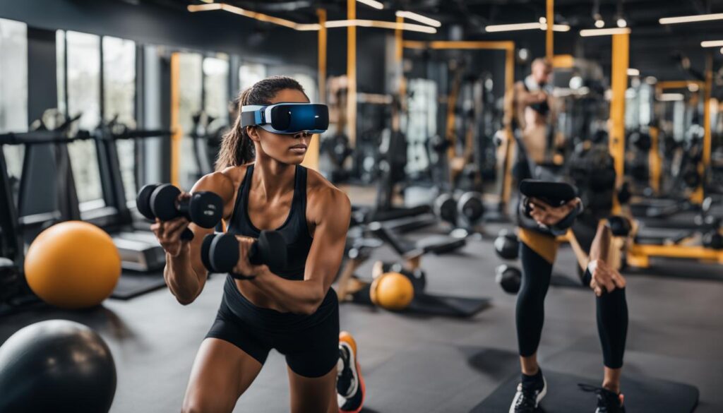 Futuristic gym experiences with augmented reality