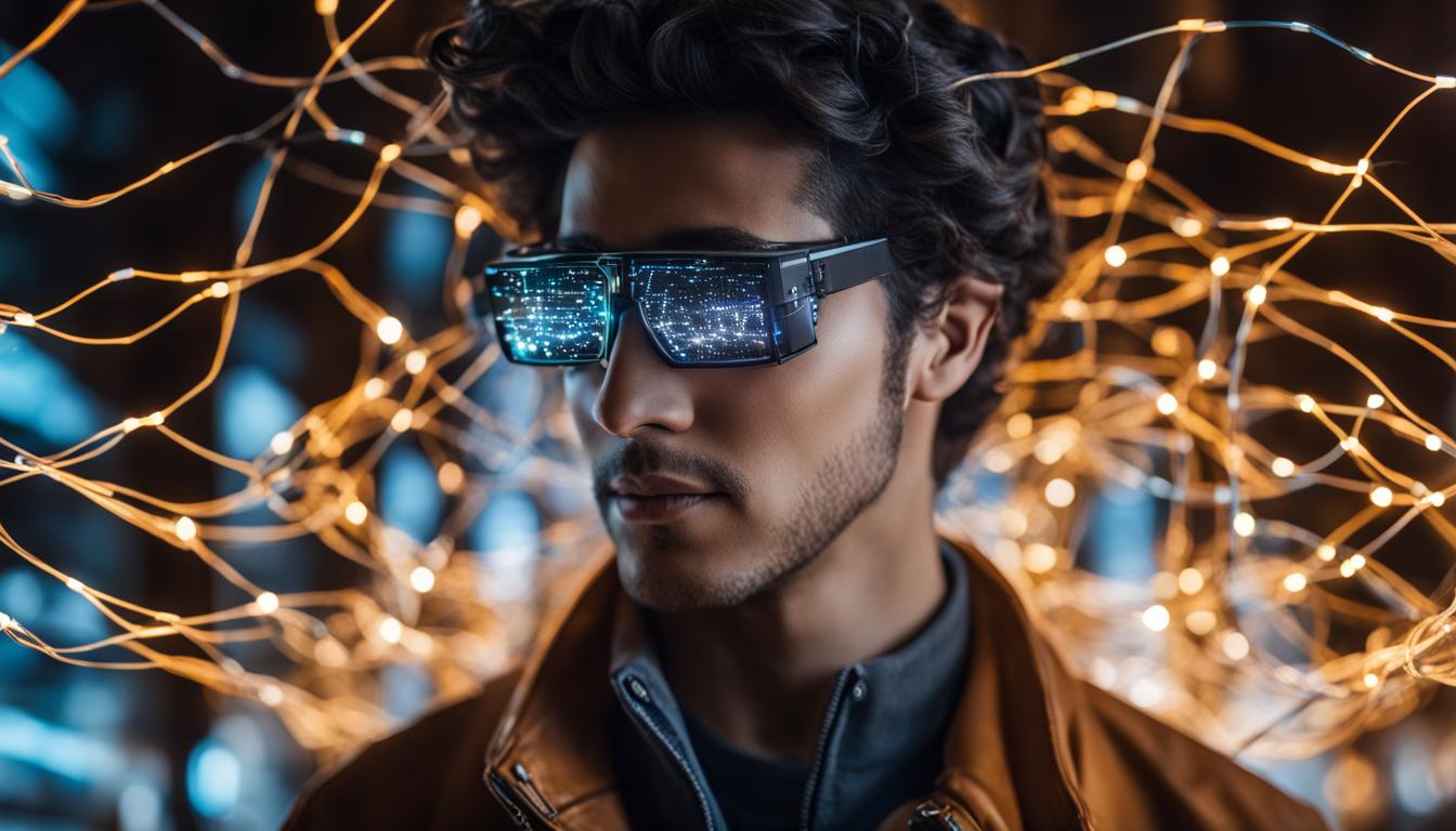 can augmented reality glasses see digital data encoded in fiber optic