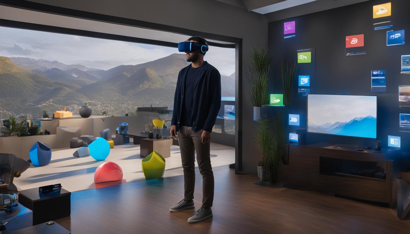 can you use a windows augmented reality headset to see your room