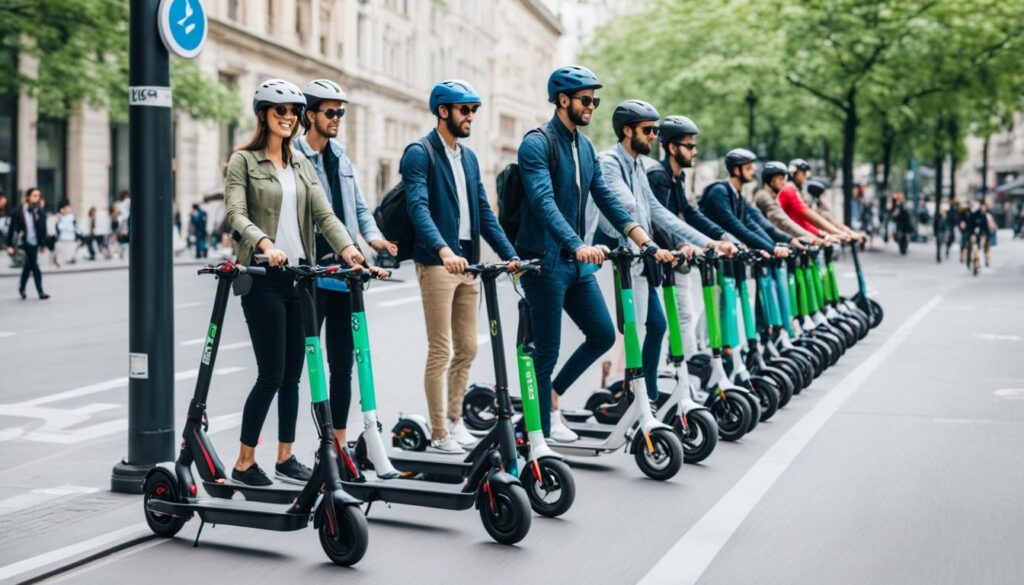 electric scooters and bicycles