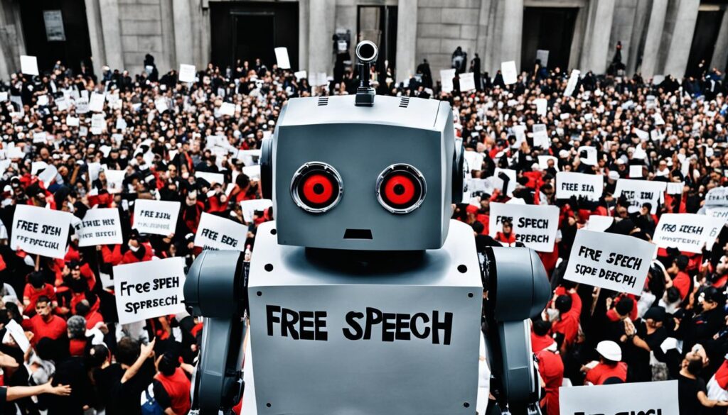 ethical concerns of AI and free speech