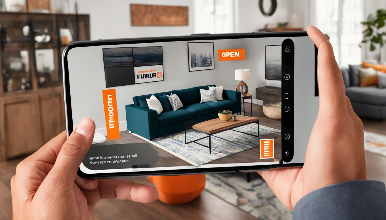 how to do augmented reality on home depot app