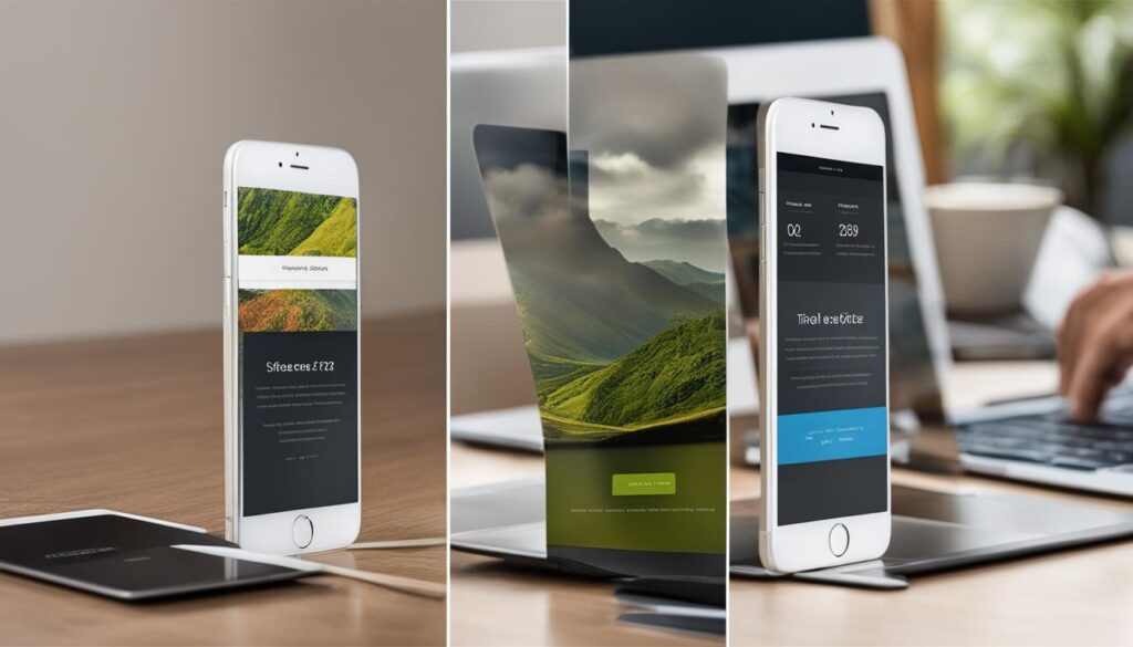 responsive design vs. adaptive design