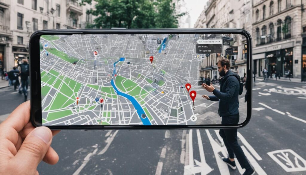 using augmented reality with google maps